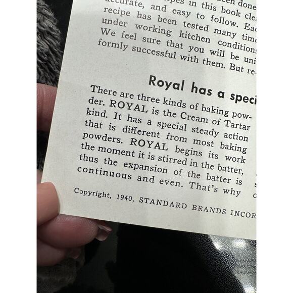 Vintage Royal Baking Powder Cook Book 1940 Paperback 64 pages - Picture 5 of 11